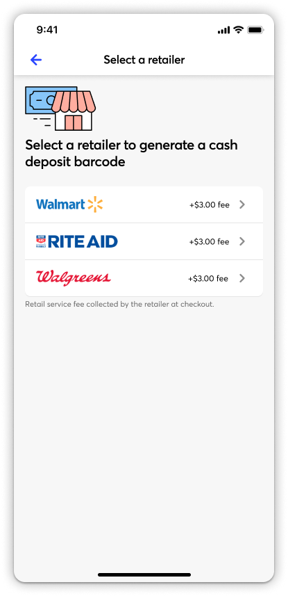 Works cash deposit retailers