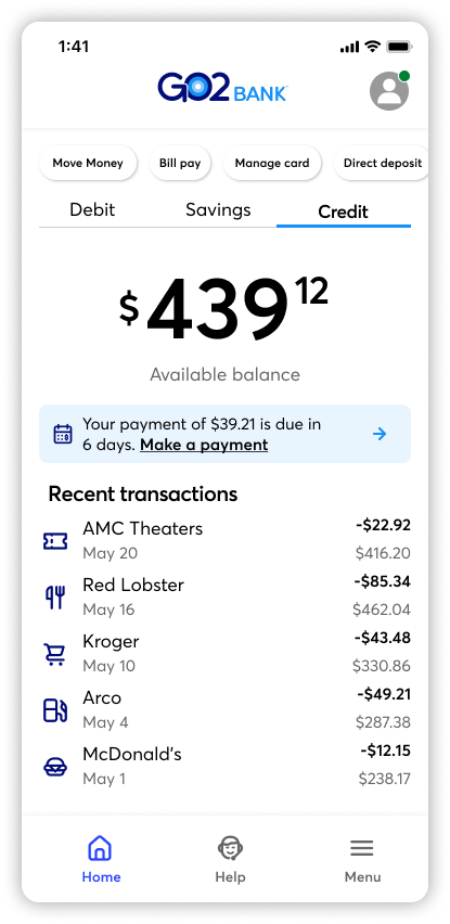 Works homescreen credit